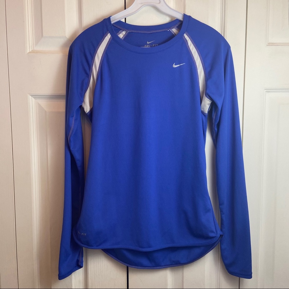 Nike Mens Blue Dri Fit Athletic Shirt sz S